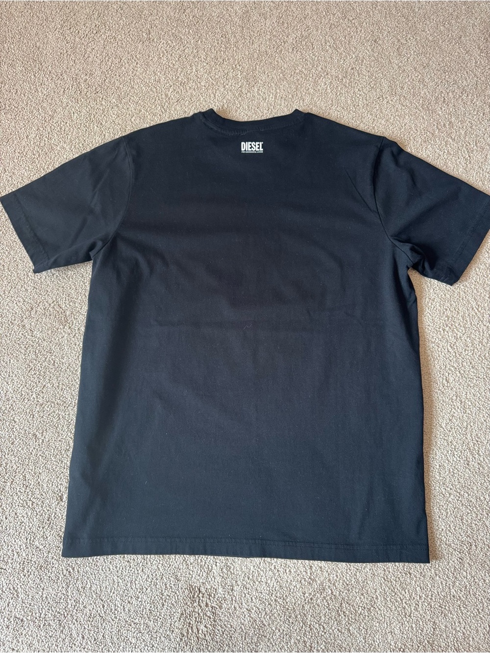 Diesel Black Tee with Neon Green & Orange Graphic MEDIUM. - Picture 3 of 7